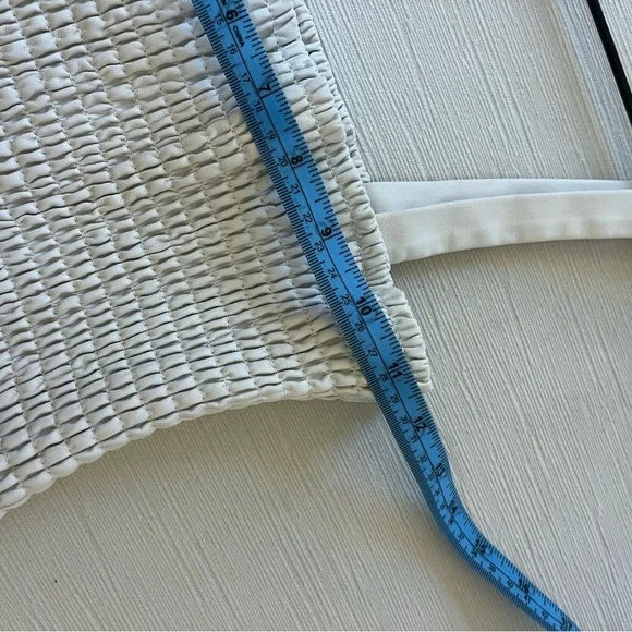 Proenza Schouler Dress - Women’s 4 White - Pleats Midi Faux Leather - Picture 9 of 11